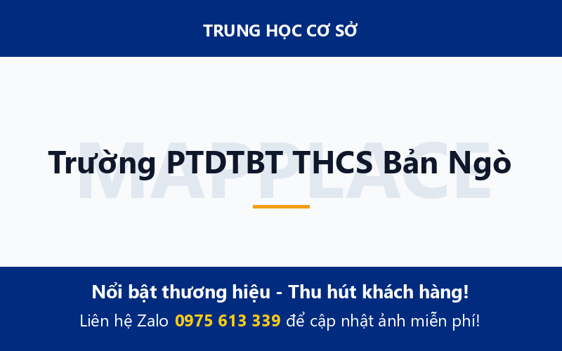 Trường PTDTBT THCS Bản Ngò