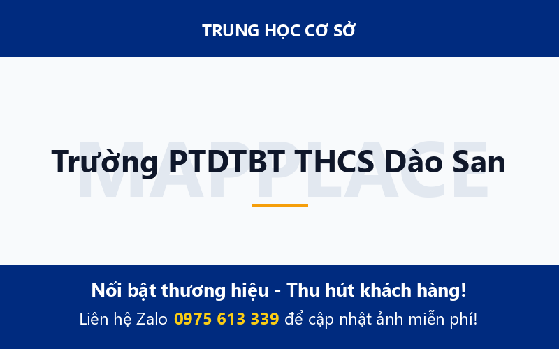 Trường PTDTBT THCS Dào San