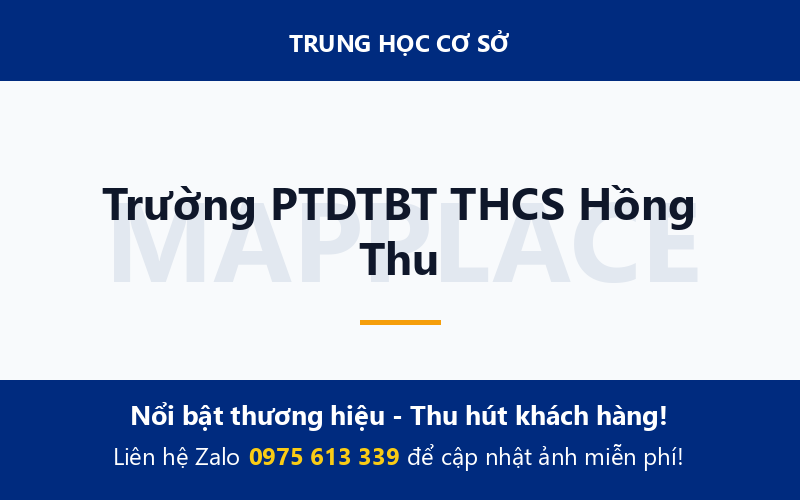 Trường PTDTBT THCS Hồng Thu