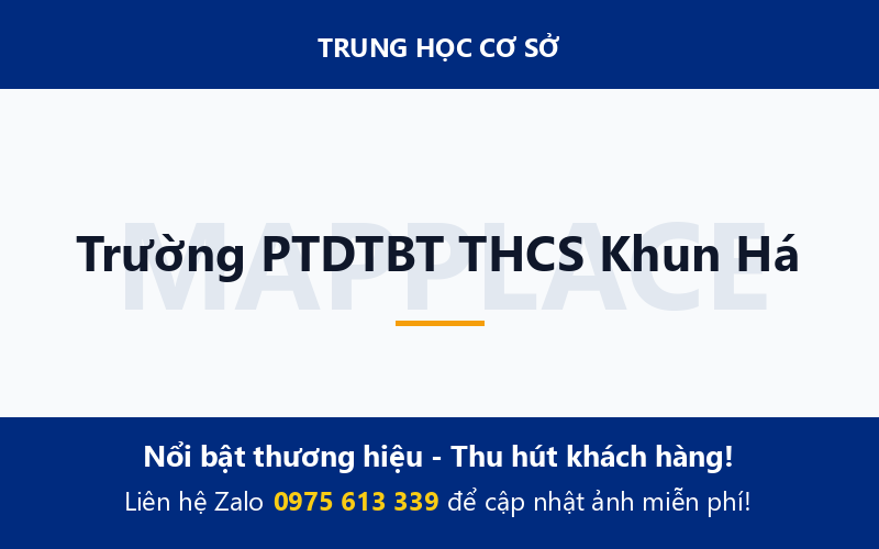 Trường PTDTBT THCS Khun Há