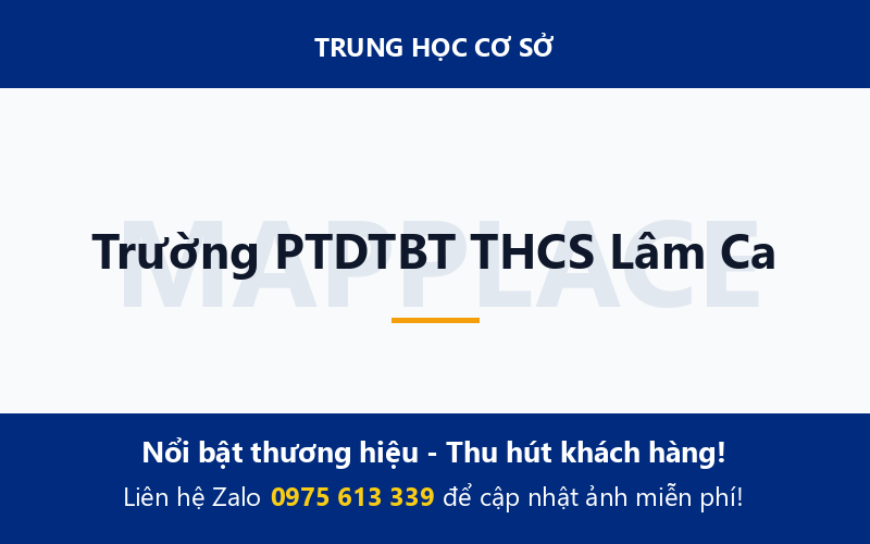 Trường PTDTBT THCS Lâm Ca