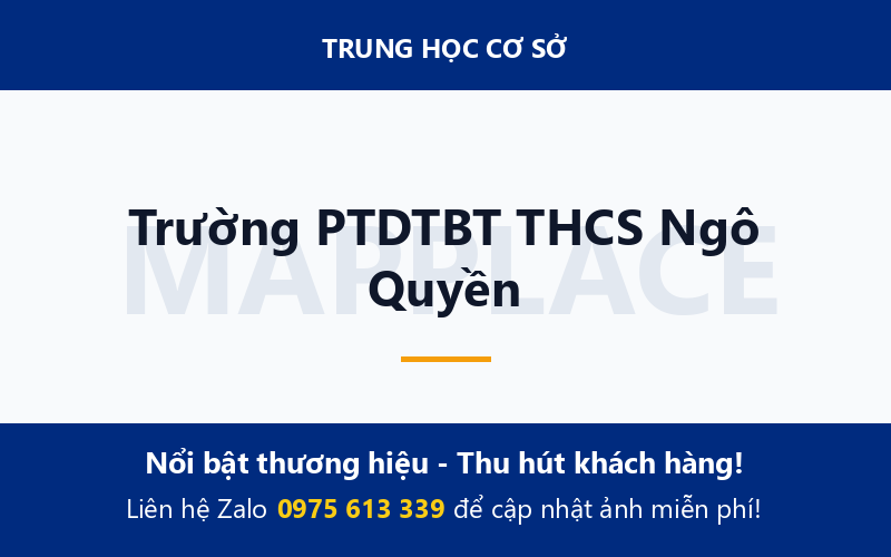 Trường PTDTBT THCS Ngô Quyền