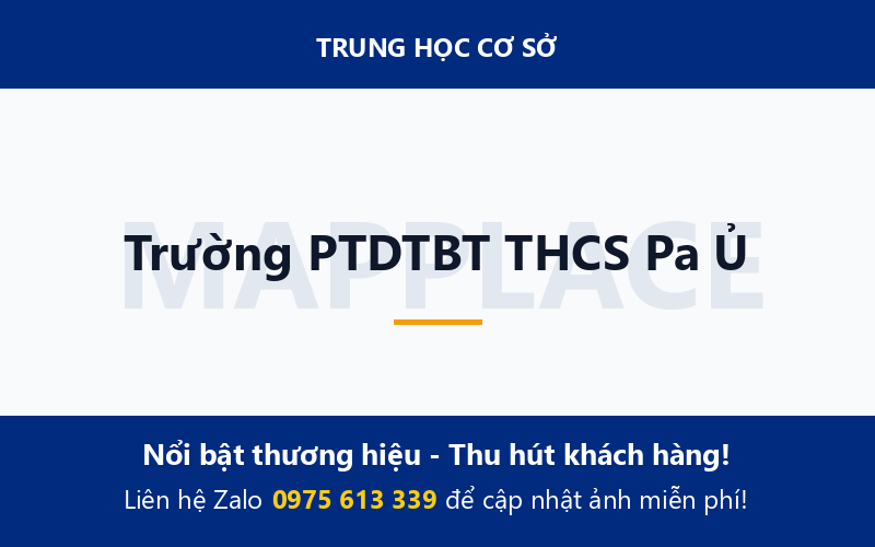 Trường PTDTBT THCS Pa Ủ