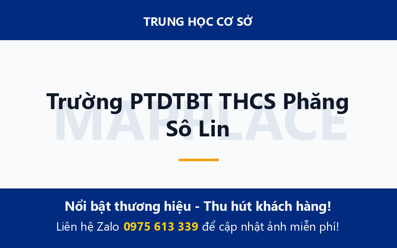 Trường PTDTBT THCS Phăng Sô Lin