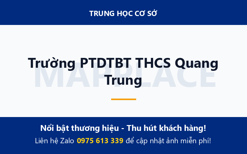 Trường PTDTBT THCS Quang Trung