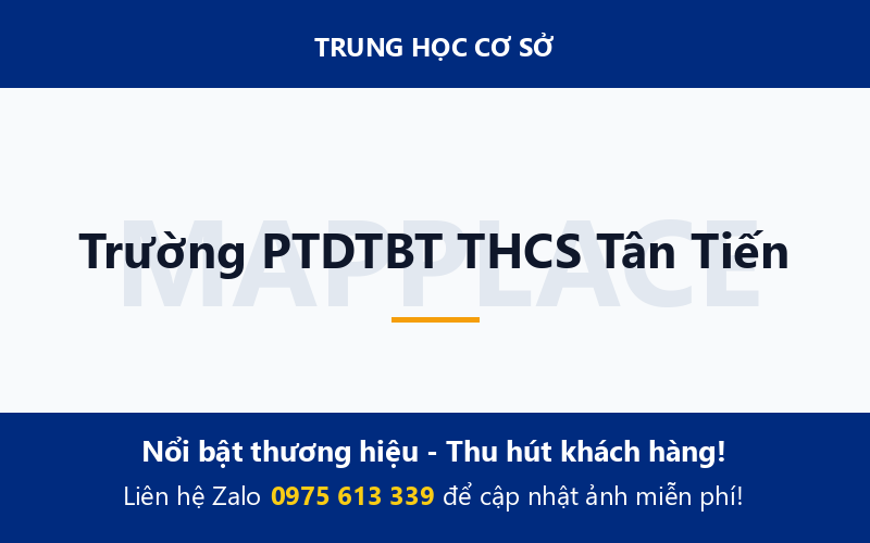 Trường PTDTBT THCS Tân Tiến