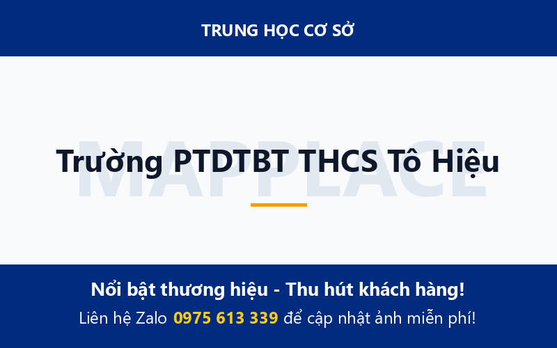 Trường PTDTBT THCS Tô Hiệu