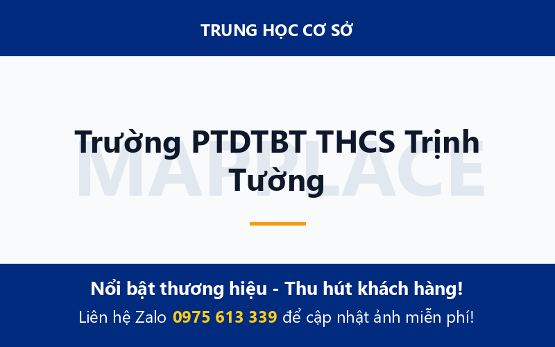 Trường PTDTBT THCS Trịnh Tường