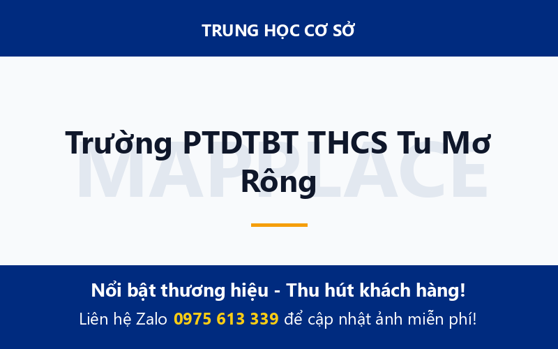 Trường PTDTBT THCS Tu Mơ Rông