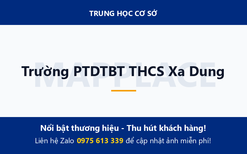 Trường PTDTBT THCS Xa Dung