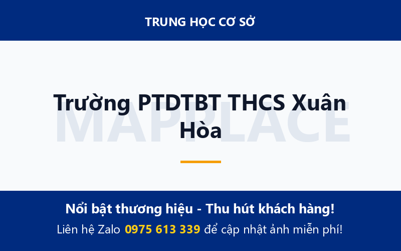 Trường PTDTBT THCS Xuân Hòa