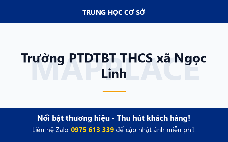 Trường PTDTBT THCS xã Ngọc Linh