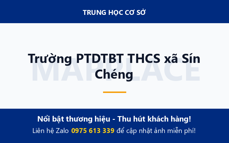 Trường PTDTBT THCS xã Sín Chéng
