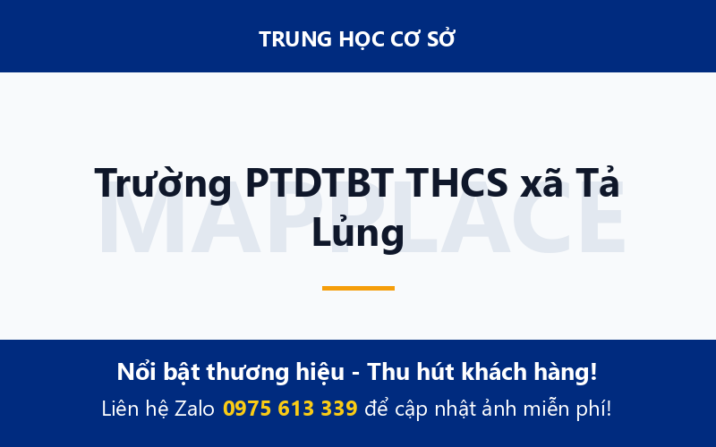 Trường PTDTBT THCS xã Tả Lủng