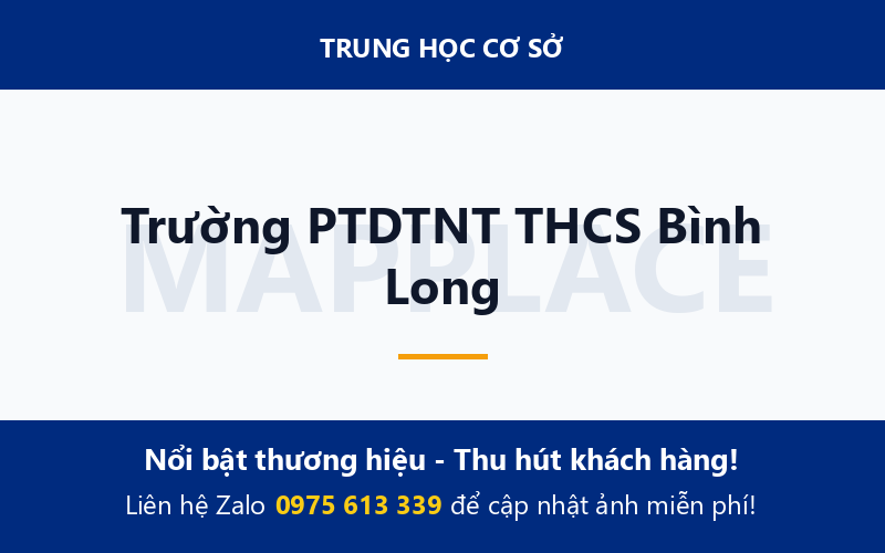 Trường PTDTNT THCS Bình Long