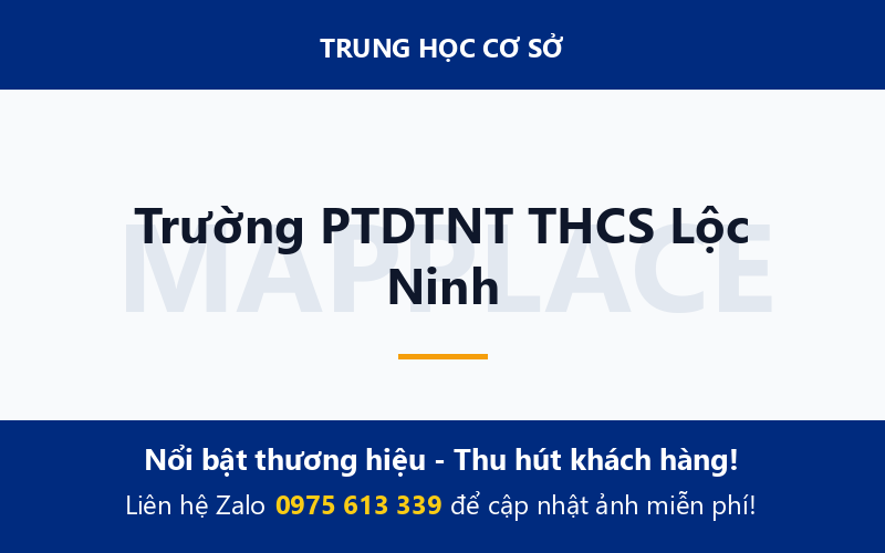 Trường PTDTNT THCS Lộc Ninh