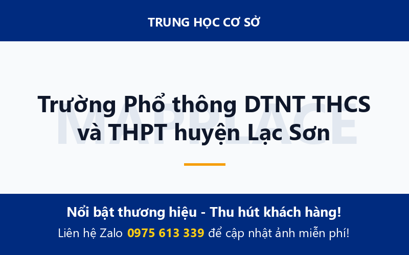 Trường Phổ thông DTNT THCS và THPT huyện Lạc Sơn