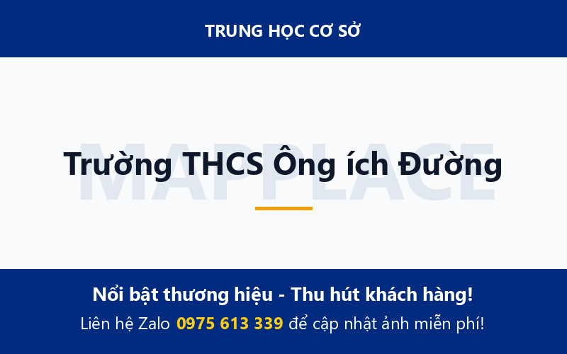 Trường THCS Ông ích Đường