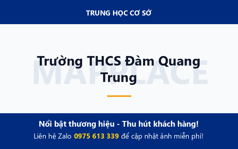 Trường THCS Đàm Quang Trung