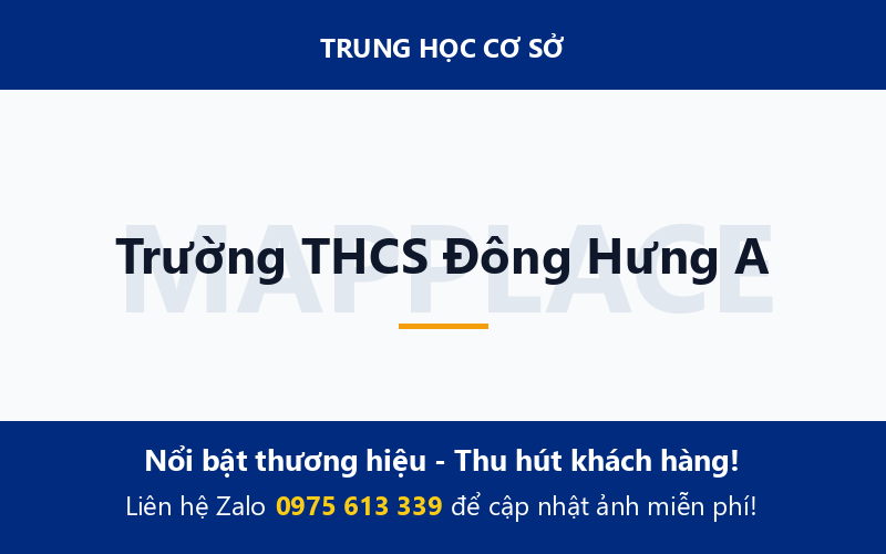 Trường THCS Đông Hưng A