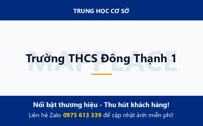 Trường THCS Đông Thạnh 1