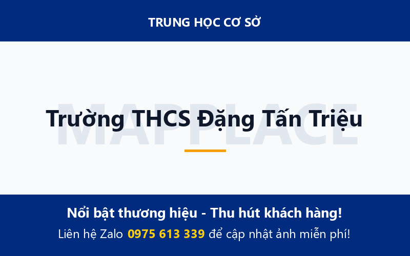 Trường THCS Đặng Tấn Triệu