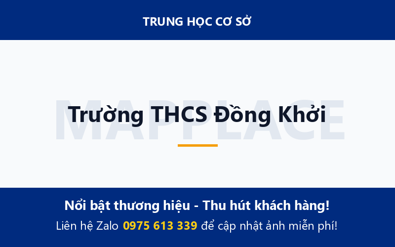 Trường THCS Đồng Khởi