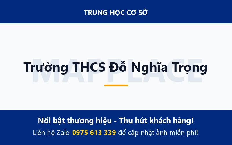 Trường THCS Đỗ Nghĩa Trọng