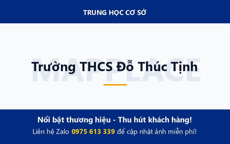 Trường THCS Đỗ Thúc Tịnh