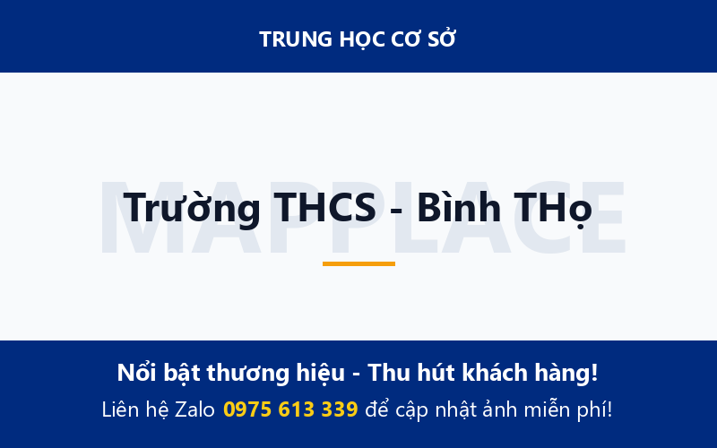 Trường THCS - Bình THọ