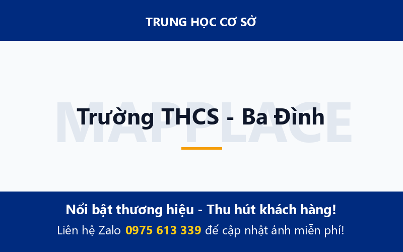 Trường THCS - Ba Đình