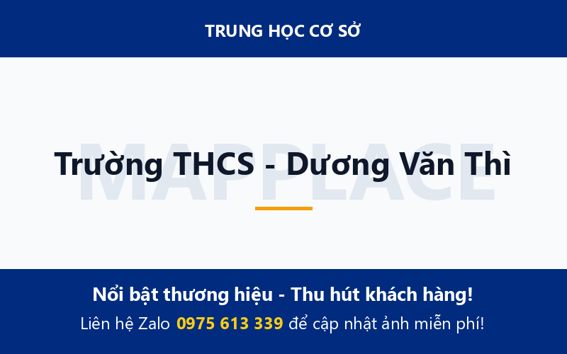 Trường THCS - Dương Văn Thì