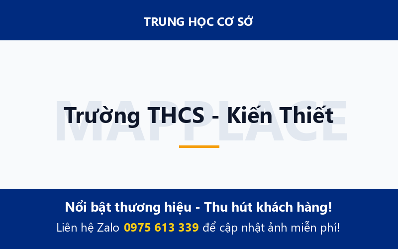 Trường THCS - Kiến Thiết