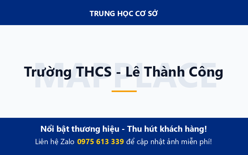 Trường THCS - Lê Thành Công