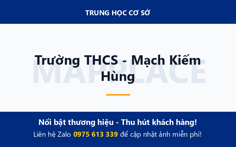 Trường THCS - Mạch Kiếm Hùng