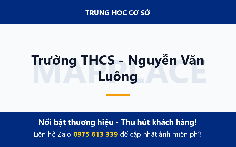 Trường THCS - Nguyễn Văn Luông