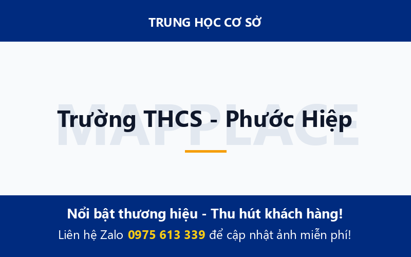 Trường THCS - Phước Hiệp