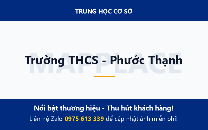 Trường THCS - Phước Thạnh