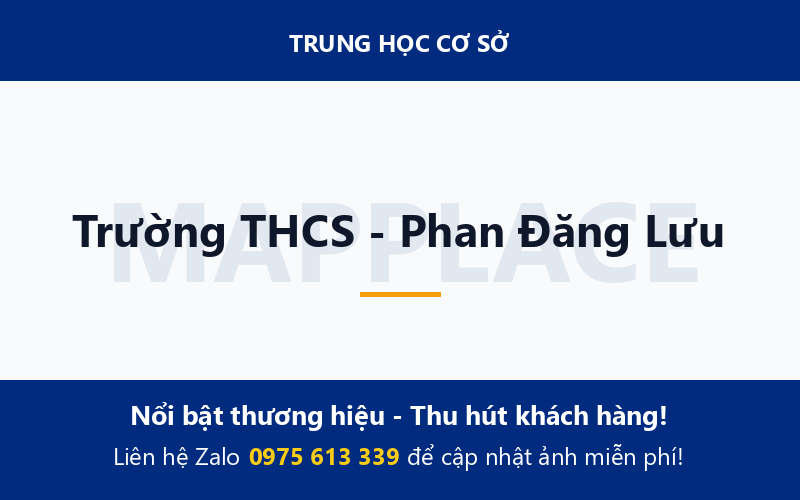 Trường THCS - Phan Đăng Lưu