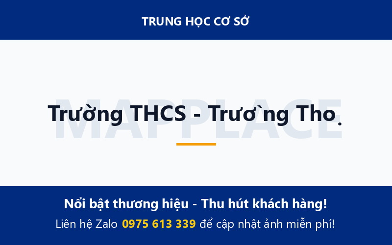 Trường THCS - Trường Thọ