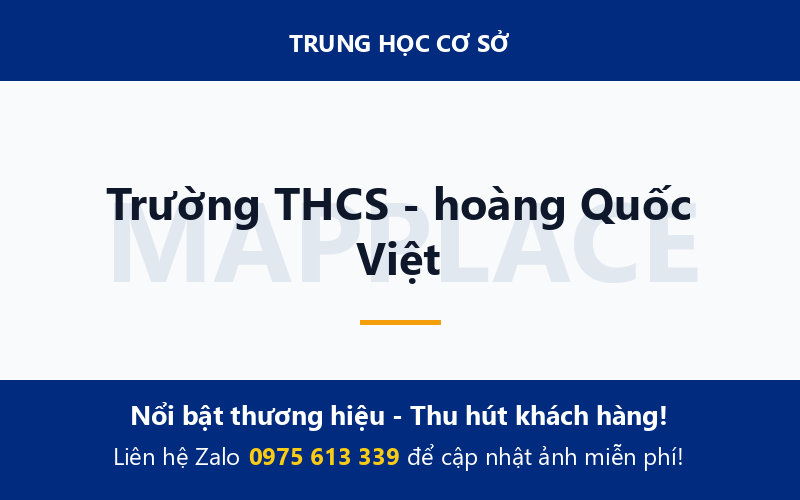 Trường THCS - hoàng Quốc Việt