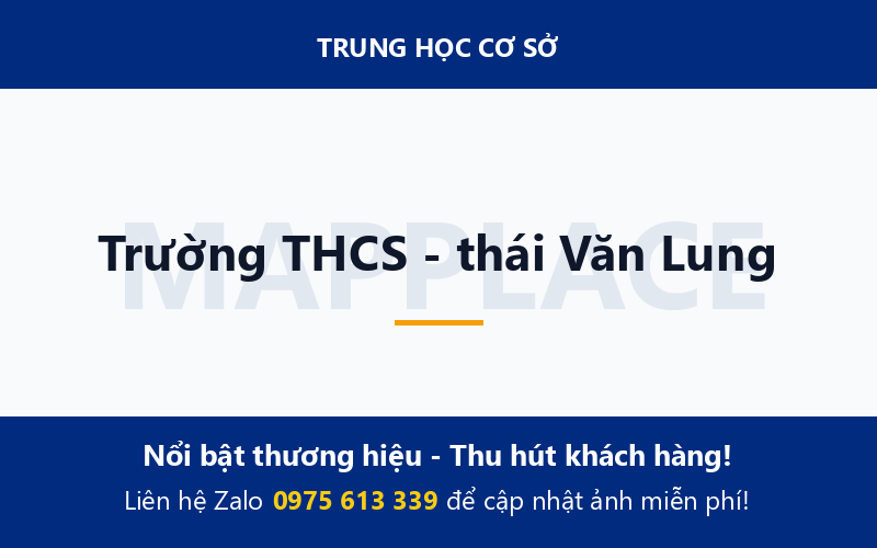 Trường THCS - thái Văn Lung