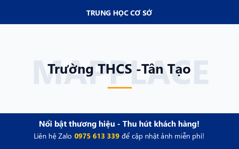 Trường THCS -Tân Tạo