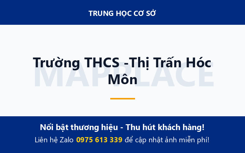 Trường THCS -Thị Trấn Hóc Môn