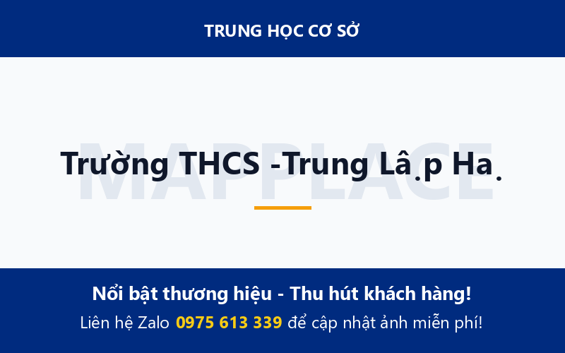 Trường THCS -Trung Lập Hạ