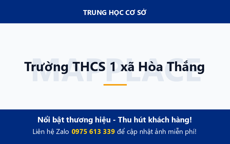 Trường THCS 1 xã Hòa Thắng