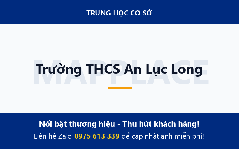 Trường THCS An Lục Long