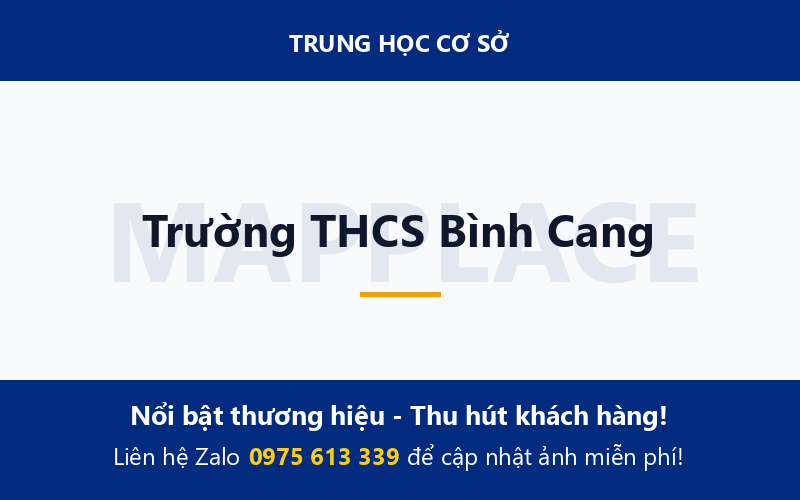 Trường THCS Bình Cang
