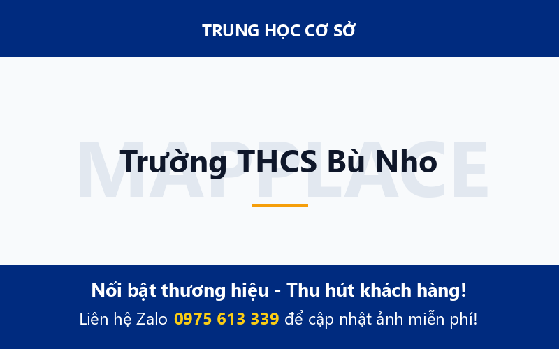 Trường THCS Bù Nho