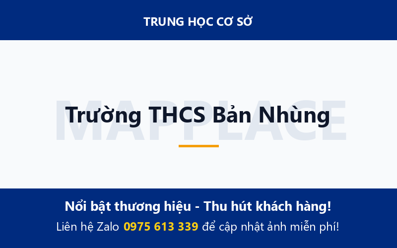 Trường THCS Bản Nhùng